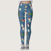 Weihnachts-Hund Niedliche Doggie Leggings (Vorderseite)