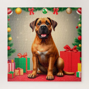 Weihnachts-Hund-Puzzle für Kinder und Familien-Spa Puzzle