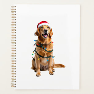 Weihnachts-Hund-Shirt, Weihnachten Golden Retrieve Planer