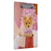 Weihnachts-Hund Welpengeschenk Gegenwart Klemmbrett (Rechts)