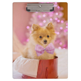 Weihnachts-Hund Welpengeschenk Gegenwart Klemmbrett