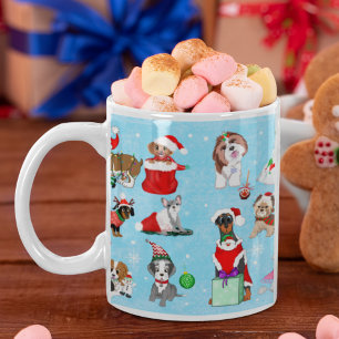 Weihnachts-Hunde-Feier Kaffeetasse