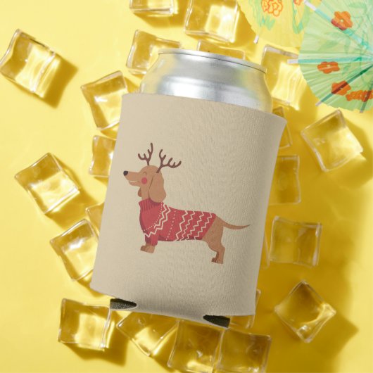 Weihnachts-Hundebesitzer Dackel Geschenk Weihnacht Dosenkühler (In Situ Sommer)