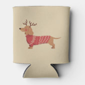 Weihnachts-Hundebesitzer Dackel Geschenk Weihnacht Dosenkühler (Vorderseite)