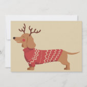 Weihnachts-Hundebesitzer Dackel Geschenk Weihnacht Feiertagskarte (Vorderseite)
