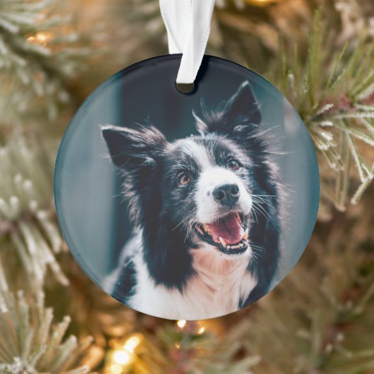 Weihnachts-Hundefoto Ornament (Baum)