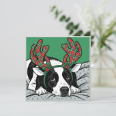 Weihnachts-Hundekarte (Stehend Vorderseite)