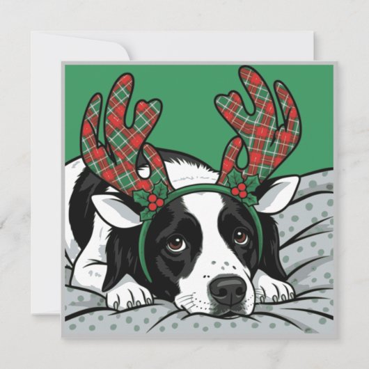 Weihnachts-Hundekarte (Vorderseite)