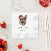 Weihnachts-Hundetrinks Serviette (Beispiel)