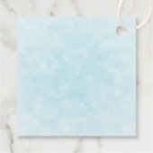 Weihnachts-Husky-Hund in einer Weihnachtsmannmütze Geschenkanhänger (Rückseite)