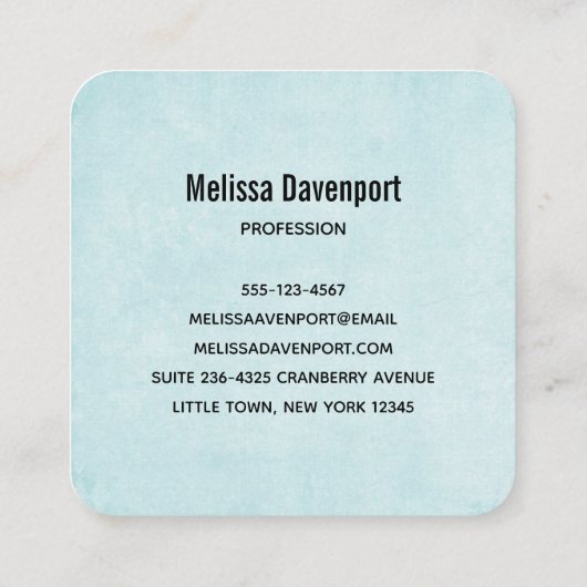 Weihnachts-Husky-Hund in einer Weihnachtsmannmütze Quadratische Visitenkarte (Rückseite)