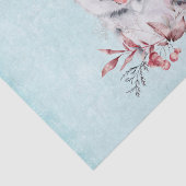 Weihnachts-Husky-Hund in einer Weihnachtsmannmütze Seidenpapier (Ausschnitt)