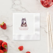 Weihnachts-Husky individuell Serviette (Beispiel)