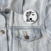 Weihnachts-Husteldesign für Frauengeschenk Button (Beispiel)
