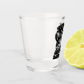 Weihnachts-Husteldesign für Frauengeschenk Schnapsglas (Links)