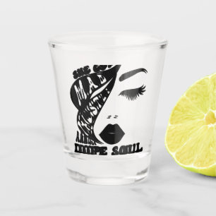 Weihnachts-Husteldesign für Frauengeschenk Schnapsglas