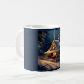 Weihnachts-Hütte 1 Kaffeetasse (Vorderseite Links)