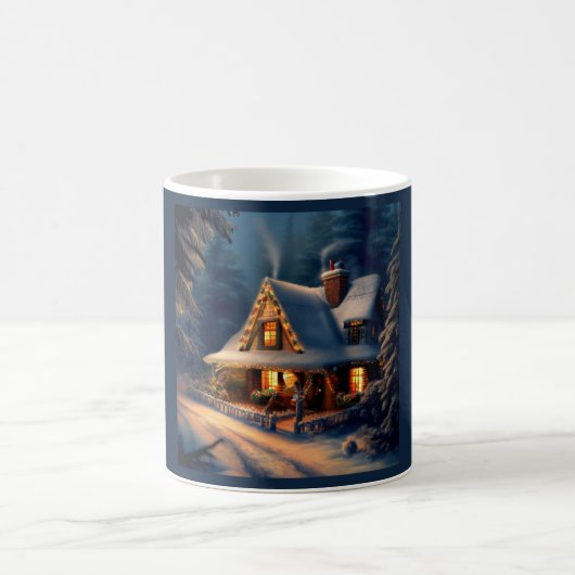 Weihnachts-Hütte 1 Kaffeetasse (Mittel)