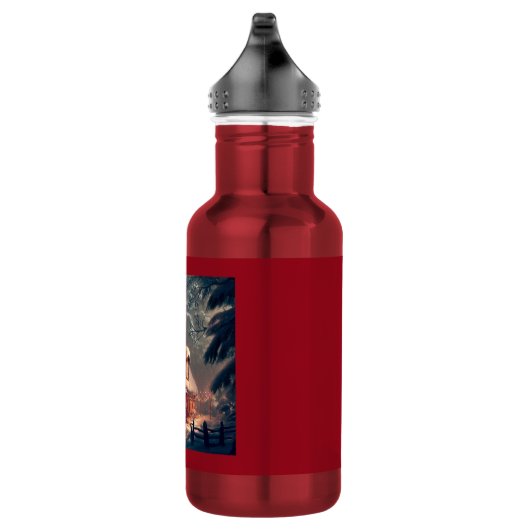 Weihnachts-Hütte 2 Edelstahlflasche (Rechts)