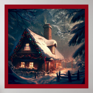 Weihnachts-Hütte 2 Poster