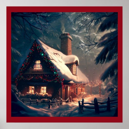 Weihnachts-Hütte 2 Poster (Vorne)