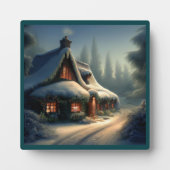 Weihnachts-Hütte 4 Fotoplatte (Vorderseite)