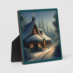 Weihnachts-Hütte 4 Fotoplatte