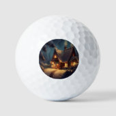 Weihnachts-Hütte (4) Golfball (Vorderseite)