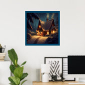 Weihnachts-Hütte 4 Poster (Heimbüro)