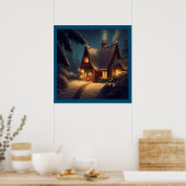 Weihnachts-Hütte 4 Poster (Küche)