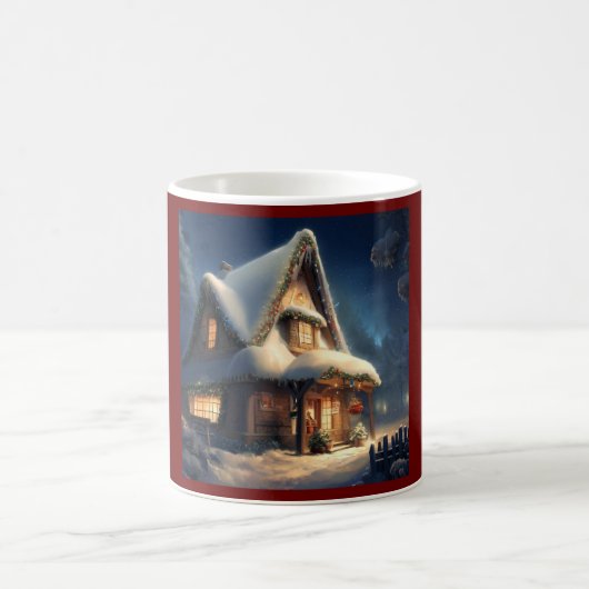 Weihnachts-Hütte 6 Kaffeetasse (Mittel)