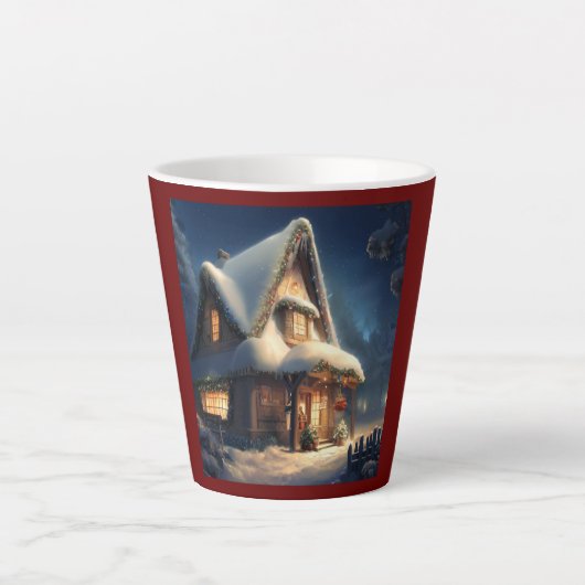 Weihnachts-Hütte 6 Milchtasse (Vorderseite)