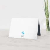 Weihnachts-Hütte Karte (Rückseite)