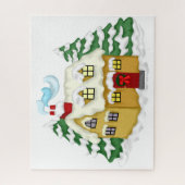 Weihnachts-Hütte Puzzle (Vertikal)