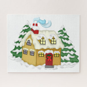 Weihnachts-Hütte Puzzle