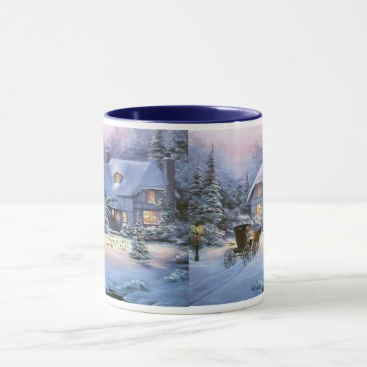 Weihnachts-Hütte Tasse (Zentrum)