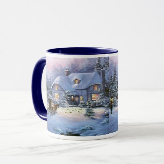 Weihnachts-Hütte Tasse (Vorderseite Links)