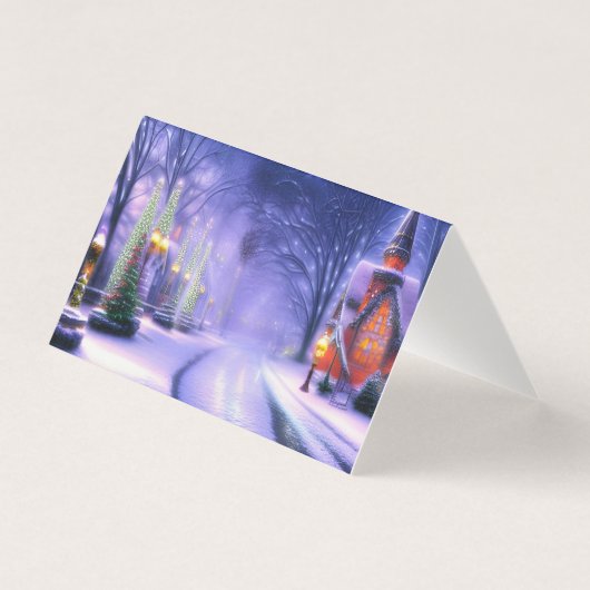 Weihnachts-Hütte Winter Winderland (Vorderseite)