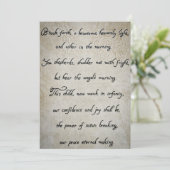 Weihnachts-Hymne-Weihnachtskarte Karte (Stehend Vorderseite)