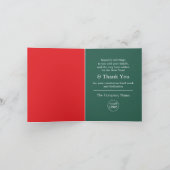 Weihnachts-Icon-Design, Saisonarbeiter Dankeskarte (Innenseite)