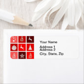 Weihnachts Icon Red Squares Holiday Art Classic (Insitu)