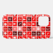 Weihnachts Icon Red Squares Holiday Art Classic Case-Mate iPhone Hülle (Rückseite (Horizontal))