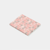 Weihnachts Icon Red Squares Holiday Art Classic Post-it Klebezettel (angewinkelt)