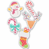 Weihnachts-Icons Sticker Pack (Vorderseite)