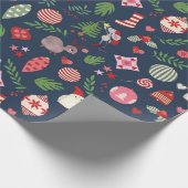 Weihnachts-Icons-Wrap-Papier  Geschenkpapier (Ecke)