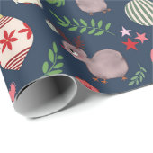 Weihnachts-Icons-Wrap-Papier  Geschenkpapier (Rolleneckpunkt)