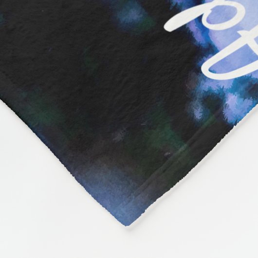 Weihnachts-Idyll anpassbar Fleecedecke (Ecke)