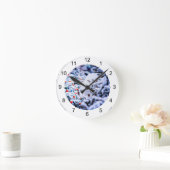 Weihnachts-Idyll anpassbar Runde Wanduhr (Zuhause)