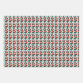 Weihnachts-Igel Geschenkpapier Set (Vorderseite 3)