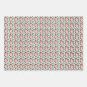 Weihnachts-Igel Geschenkpapier Set (Vorderseite)